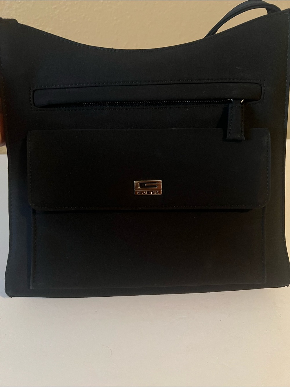 Guess Black Messenger Crossbody with Front Flap Pocket - Picture 3 of 8